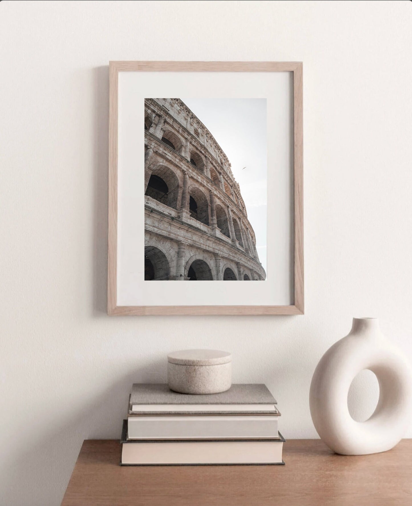 Colosseum Rome Italy Wall Art with Bird, Roman Architecture Print, Italian City Print, Minimalist Colosseum Photography, Photo of Colosseum