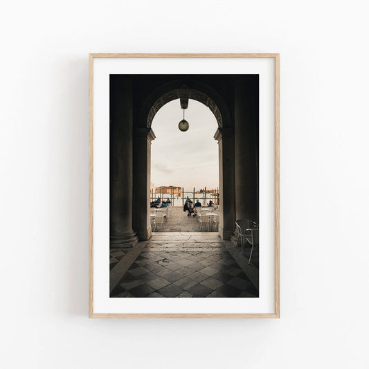 Venice Italy Arches Architecture Print, Italian Street Travel Photography, Grand Canal Venice, Doge's Palace St. Mark's Square Venice