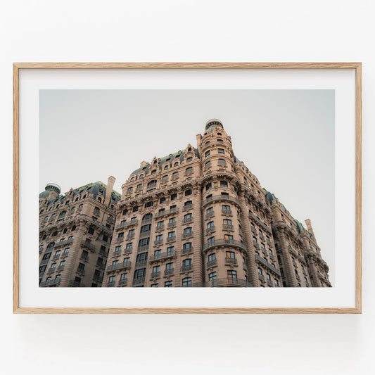 French Beaux-arts Architecture in NYC Wall Art Old Manhattan Building Print Classic Home Decor of Upper West Side in New York City Timeless