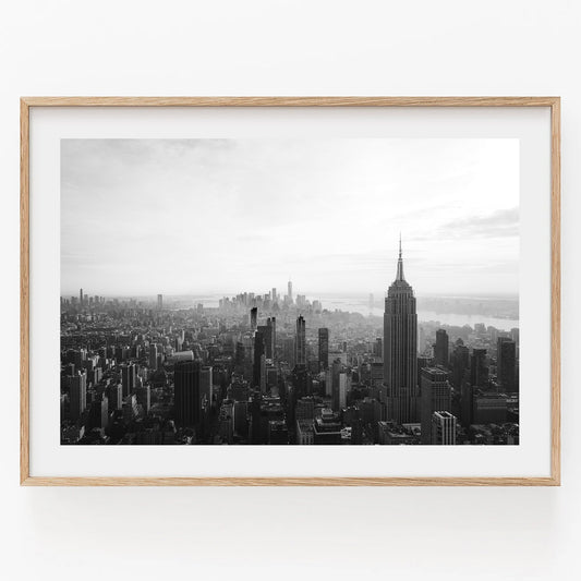 NYC Blackwhite Photography Empire State Building Skyscraper Print Large NYC Wall Art Classic Manhattan Poster Iconic Photo Print NYC Skyline