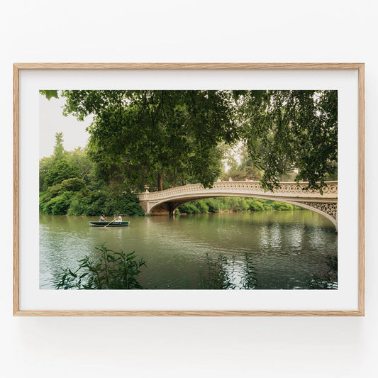 Bow Bridge in Central Park Photography, Central Park Summer, NYC Green Nature Print, Bow Bridge Wall Art, New York City Central Park Gift