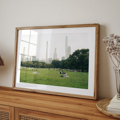 Central Park Great Lawn Photography, Summer in NYC Print, NYC Park Skyscraper Photo, Large NYC Photo Wall Art, Central Park Landscape Gift