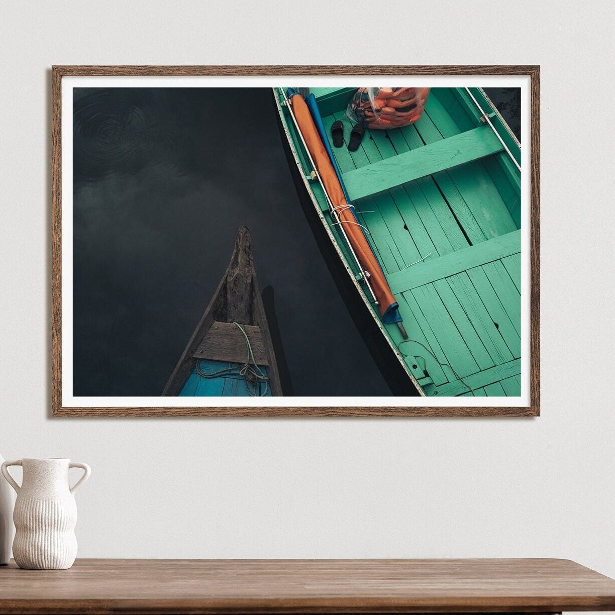 Vietnam Photography Asia Boat Print Calming Wallart Large Fineart Photography Culture Travel Print Southeast Asia Boat Lifestyle Photo